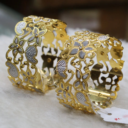 Golden Petals Bangles| Forming Gold
