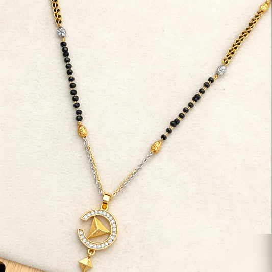 Modern Minimal Diamond Mangalsutra for Women | Forming Gold