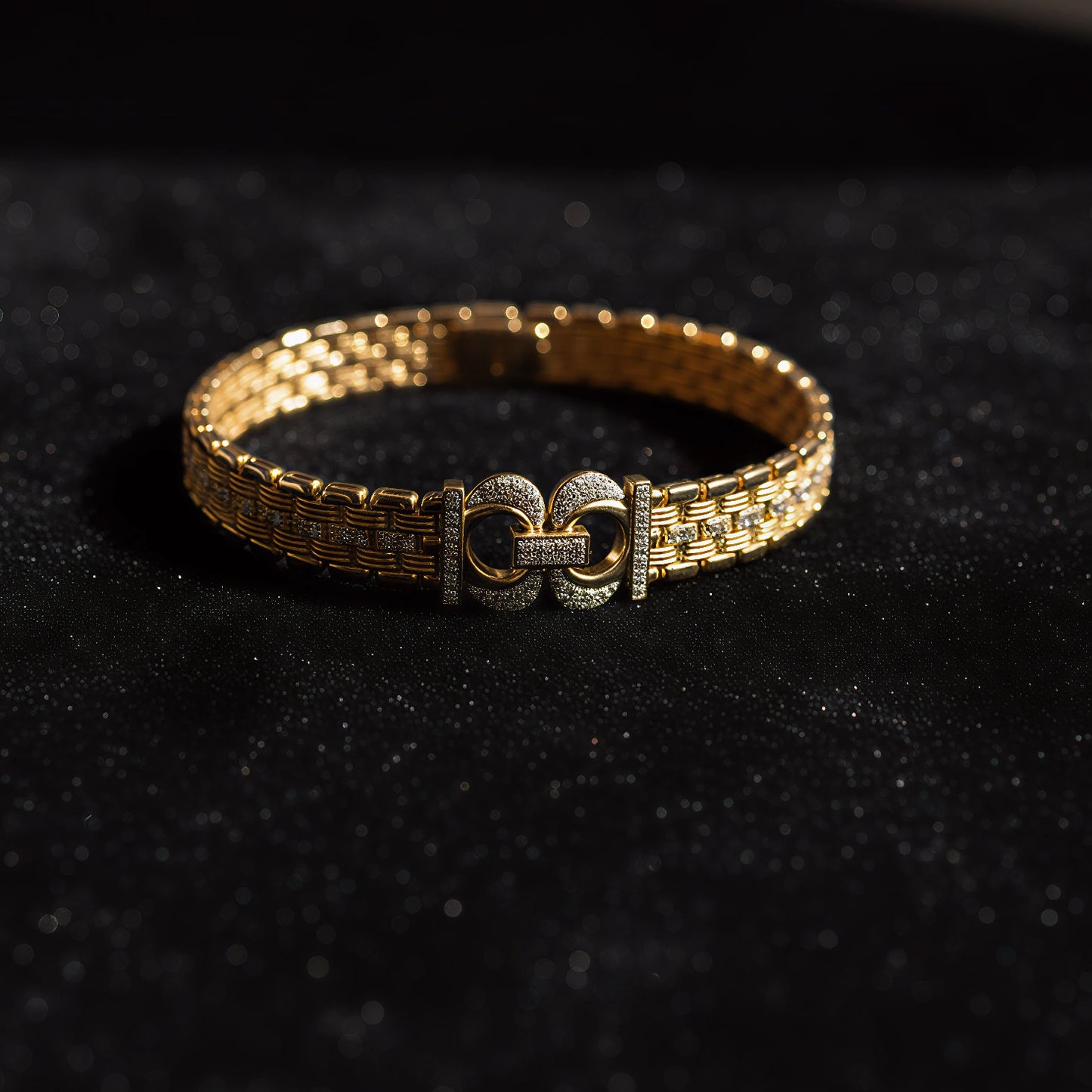 Trendy Men’s Bracelet with Diamond Accents | Forming Gold