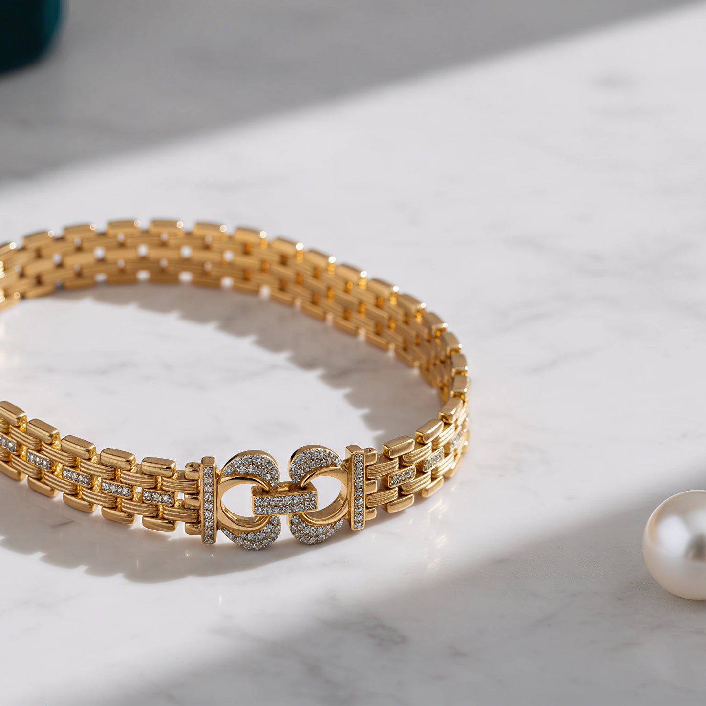 Trendy Men’s Bracelet with Diamond Accents | Forming Gold