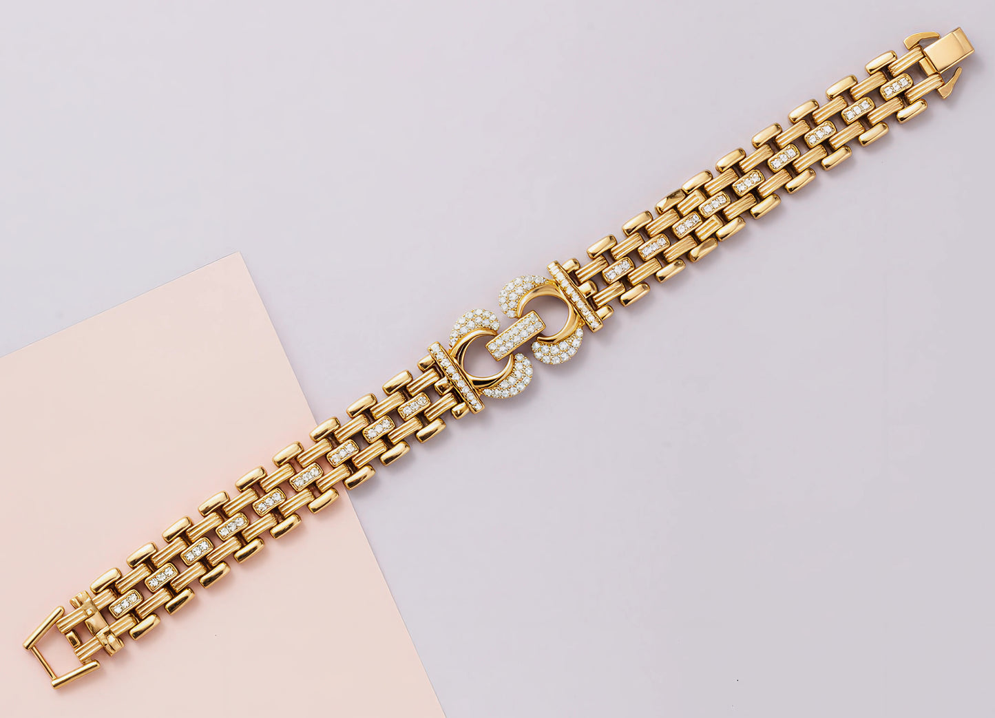 Trendy Men’s Bracelet with Diamond Accents | Forming Gold
